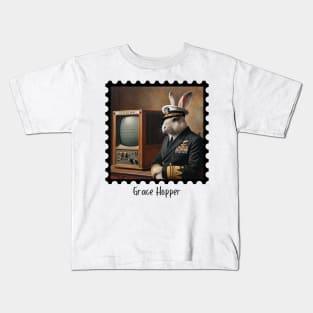 Grace Hopper (Rabbit) Kids T-Shirt